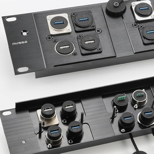 Conector de panel USB 3.0 con cubierta impermeable, pack 2 miniatura 7