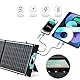 Solarmodul 200W Faltbares Solarpanel Solartasche, Outdoor Solarpanel mit 3 USB-Anschlüssen zum Laden für Handys und Tablets, ideal für Wohnmobil, Boot, Camping und Notfallsituationen