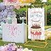 Wedding Sign Holder, 68”x31”x 20” Adjustable Welcome Sign Stand with Leather Sign Hanging Straps, Sign Rack,Heavy Duty Easel Stand for Sign, Wedding Seating Chart Stand, Easel for Halloween Display
