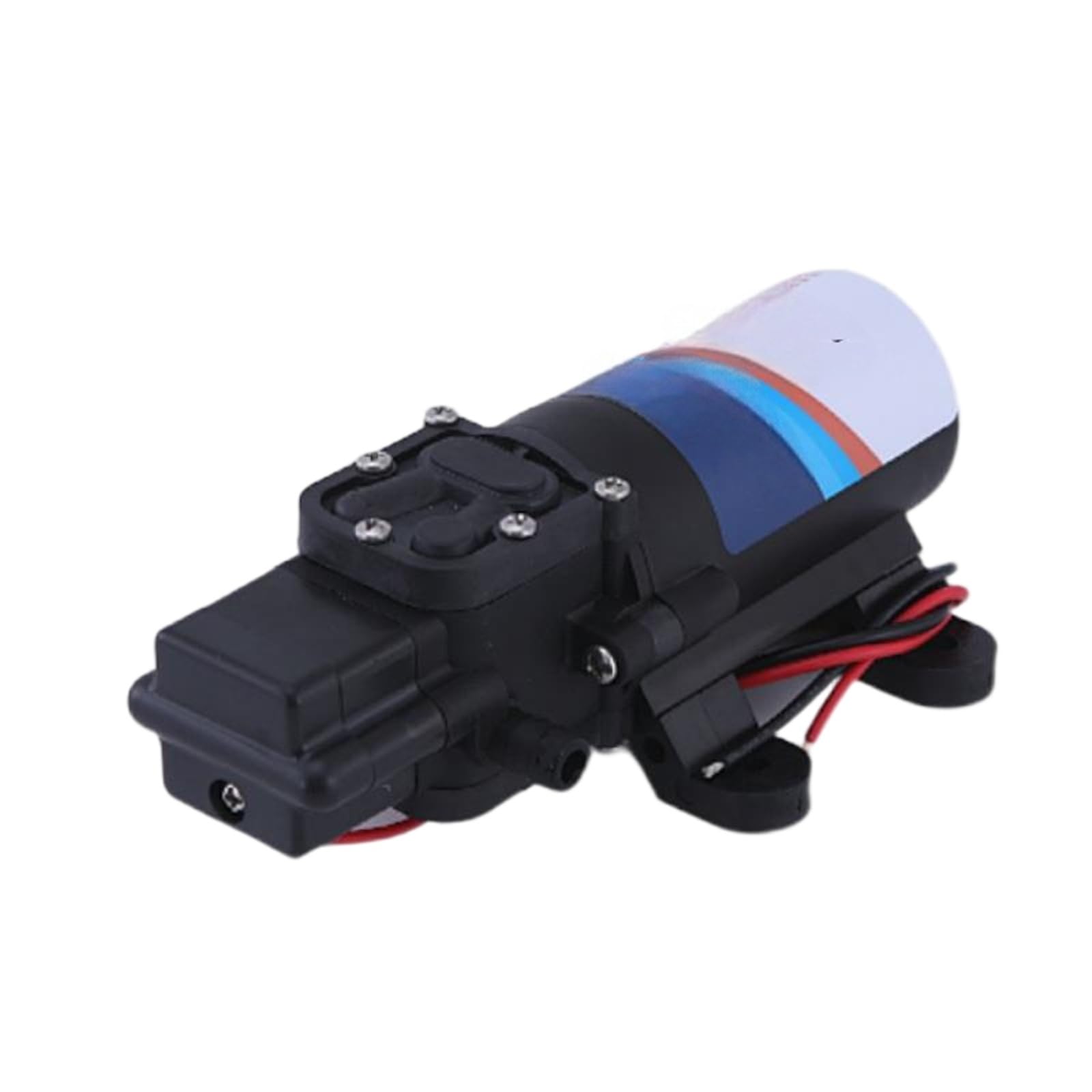 Byuaslmi 12V 4.3L Flow Rate /24V High-Pressure Electric Car Wash Pump Miniature Diaphragm Self-Priming, Automatic On/Off Spray Water Diaphragm Pump(12V)