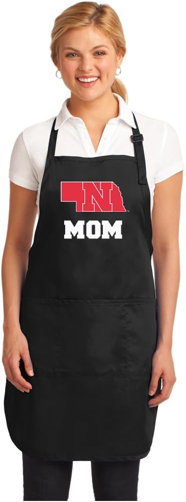 Broad Bay Nebraska Mom Aprons Nebraska Mother w/Pockets Grilling Gift Her
