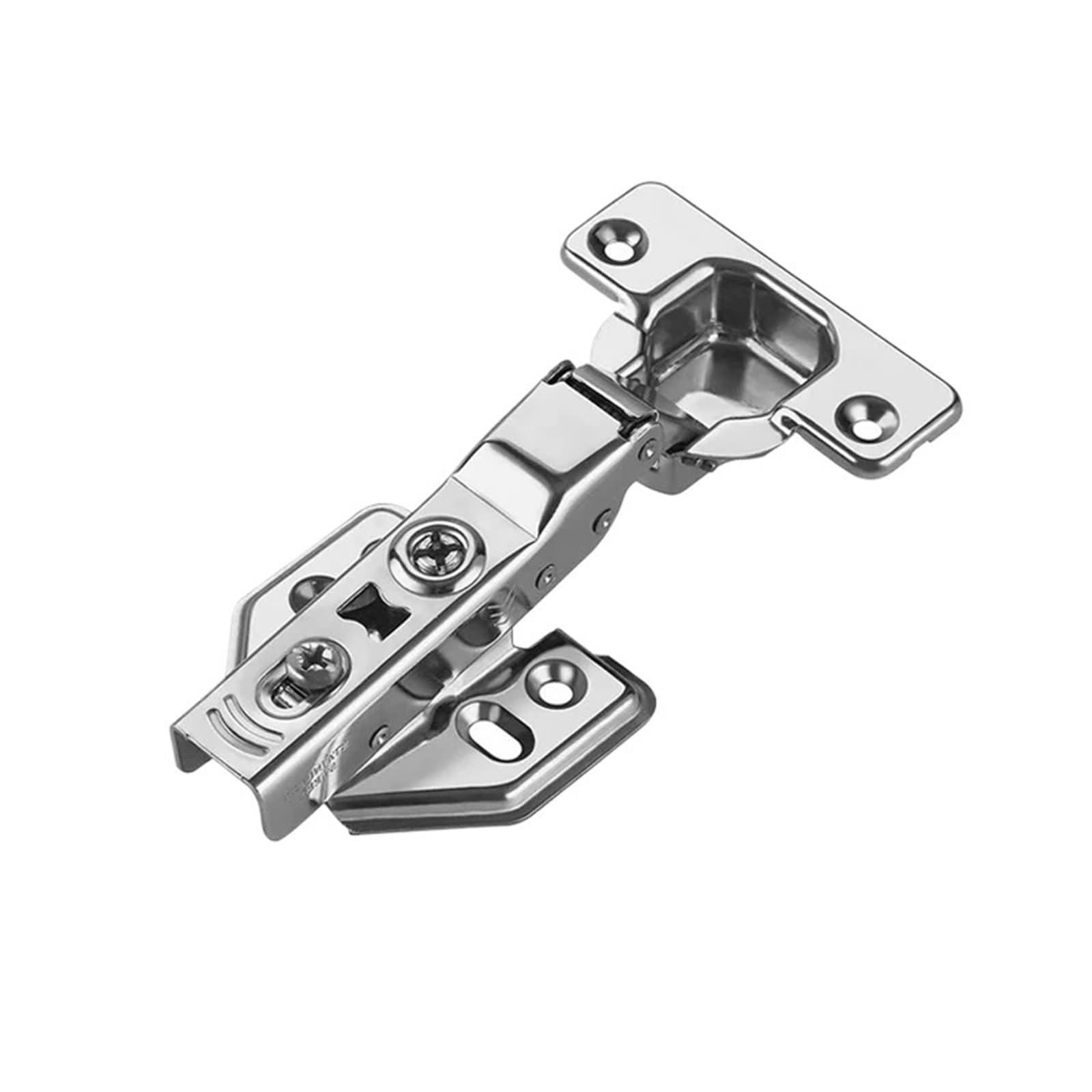 Kdhcvkz Half Overlay 1Pcs 304 Stainless Steel Hinge For Cabinets And Cupboard Furniture Fittings(Half Overlay)