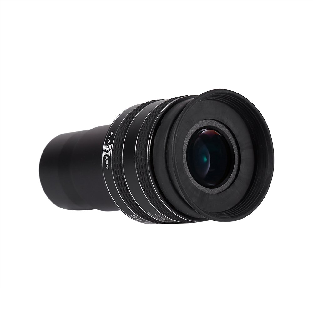 Ocular planetario Negro de 4 mm, 1,25 Pulgadas y 58 Grados para telescopio, Ideal para la observación de Cielo Profundo en Campo Amplio, con Lentes Completamente Multicapa y Copa