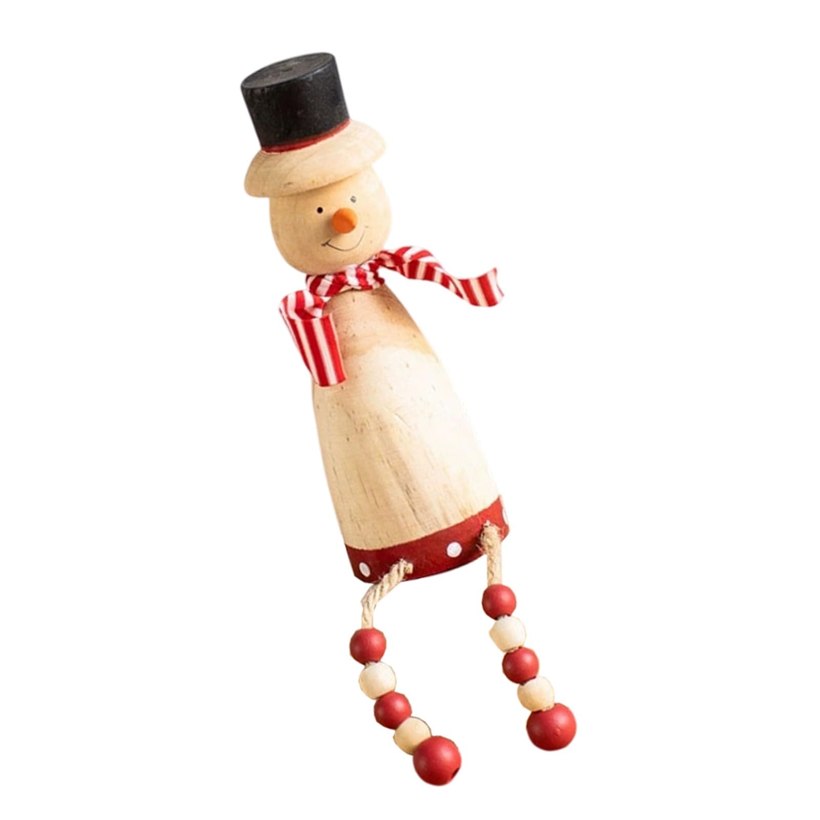 Xjdzineq Bucolic Christmas Wood Ornament Santa and Snowman Design Winter Themed Homes Decors for Fireplaces Mantels Sustainable Holiday Homes Decors