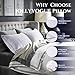 JOLLYVOGUE King Size Pillows Set of 2 for Sleeping, Soft and Supportive Bed Pillows with Down Alternative Filling for Side and Back Sleepers, Hotel Collection