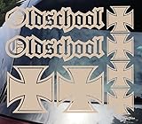 Old School Sticker Set Iron Cross eiserners Kreuz Aufkleber Arme Armi Bundeswehr Vintage US Style Ratstyle Sticker