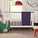 Babyletto Scoot 3-in-1 Convertible Crib with Toddler Bed Conversion Kit in White and Walnut, Greenguard Gold Certified