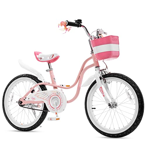 Image of Royalbaby Princess Girls Kids Bike 12 14 16 18 20 Inch Children Bicycle with Basket for Age 3-12 Years