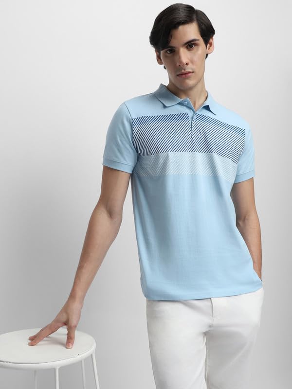 Image of Dennis Lingo Men's Cotton Polo Neck Tshirt, Regular Fit Half Sleeve