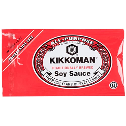 Kikkoman Soy Sauce Packets, Traditionally Brewed, 40-count