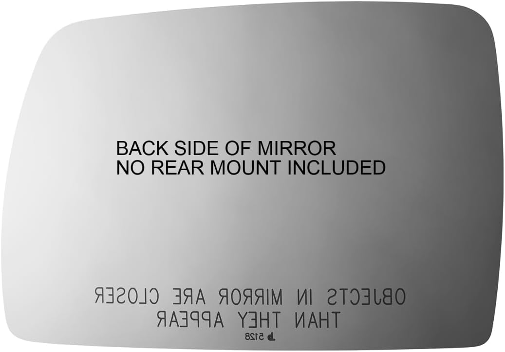 Fits 03-04 Range Rover, Right Passenger Convex Mirror Glass Lens w/Adhesive, Direct Fit-Over Option for Auto-Dimming Mirrors (Mirror Does Not Auto Dim) USA, Without Backing Plate