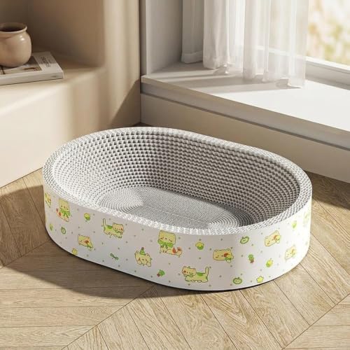 Rascador para gatos de interior que evita arañazos en sofás con su cama bonita 8