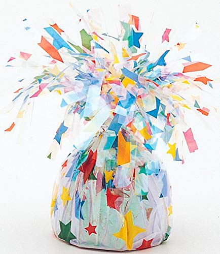 Image of Elegant Stars Foil Balloon Weight (4.5 inch x 2.25 inch) 1 Count, Adorable Decor Essential For Themed Parties & Events