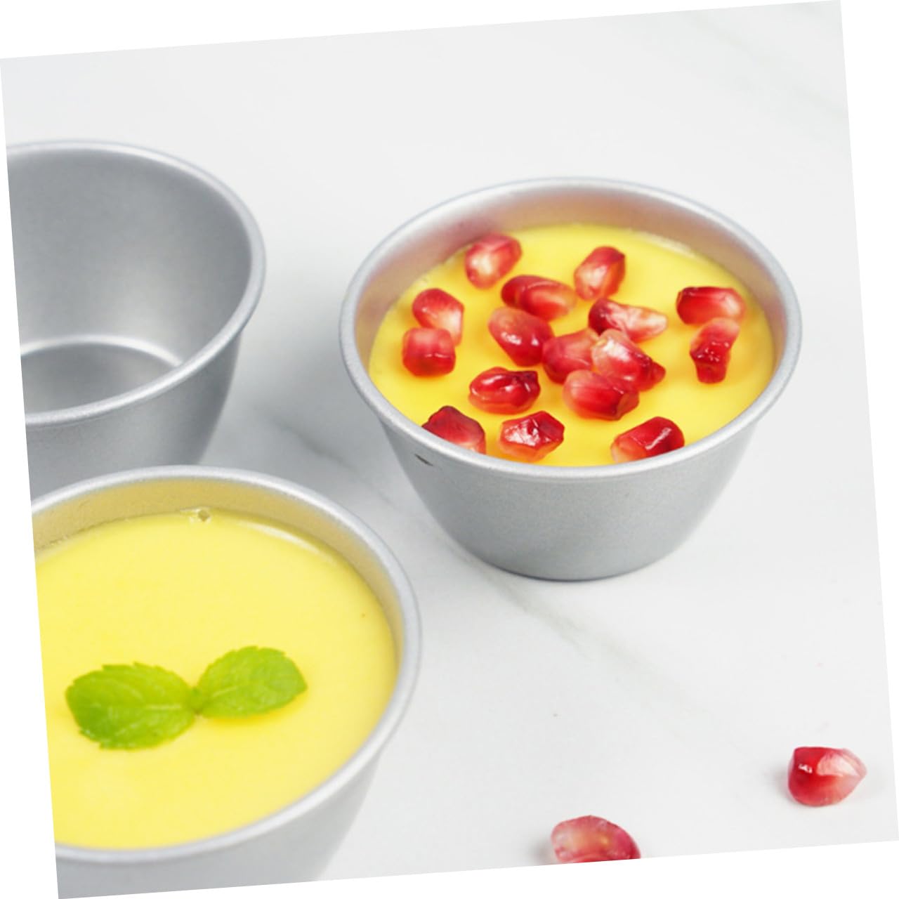 HEMOTON Lot De 5 Caissettes À Muffins Antiadhésives En Métal Pour Muffins Puddings Tartelettes Moules À Pâtisserie Faciles À Démouler 6 Pièces X 5