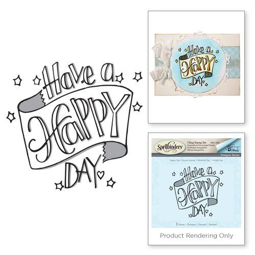 Spellbinders Happy Day 3D Shading Stamp, Multi-Colour, 15 x 13 x 0.6 cm - Image 3