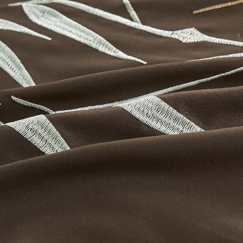 Chezmoi Collection BENGAL-COM-SAGE-KING 7-Piece Bamboo Embroidered Comforter Set King Size thumb #7