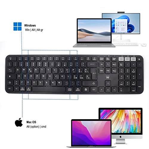 Clavier sans fil multi-connexion Ewent EW3275 pour tablette Android et iOS - 7