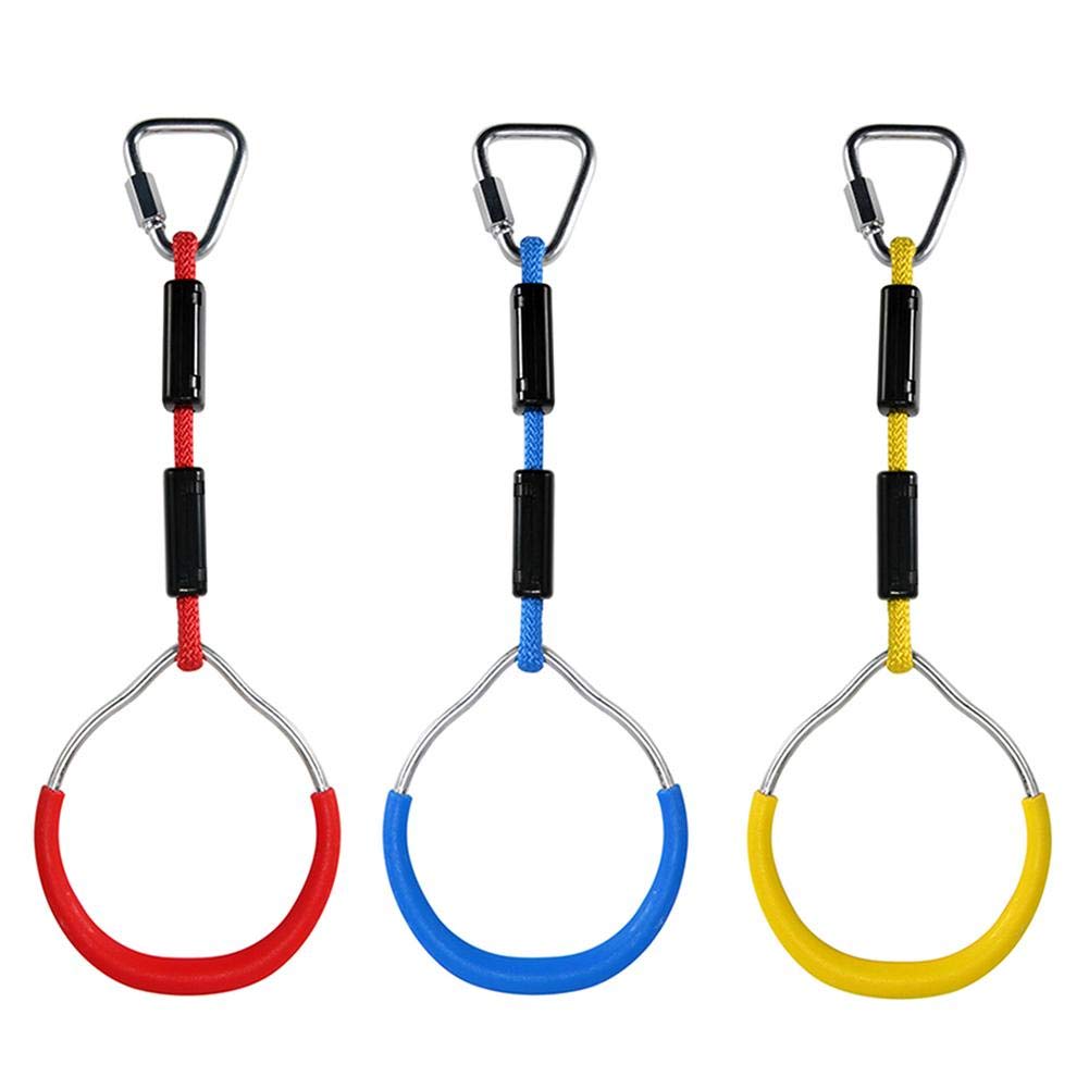 Anelli Ginnastica 3pcs / Lot Gymnastic Swing Bar Anelli Anelli Colorati Cortile Esterno Anello Ginnastica Ninja Kit di corsi di ostacolo