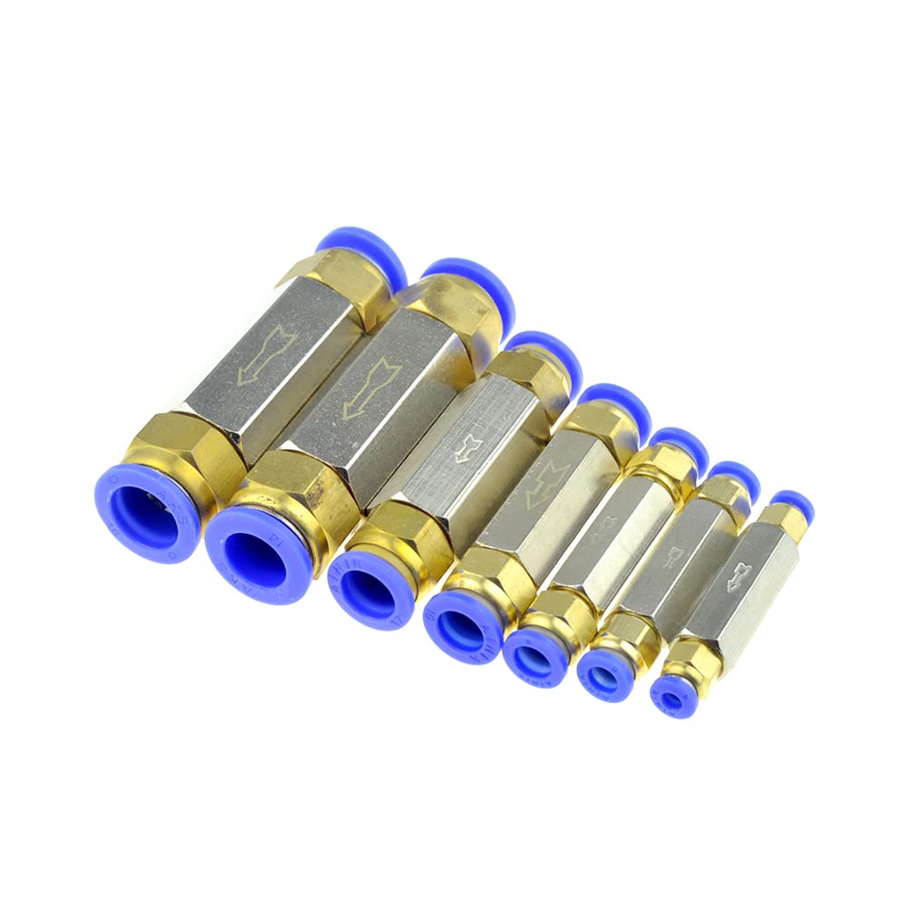Valvola Di Ritegno Unidirezionale 6mm | Rame Nichelato | Per Tubi Aria | 5 Pezzi | Pressione 2MPA - Foto 9
