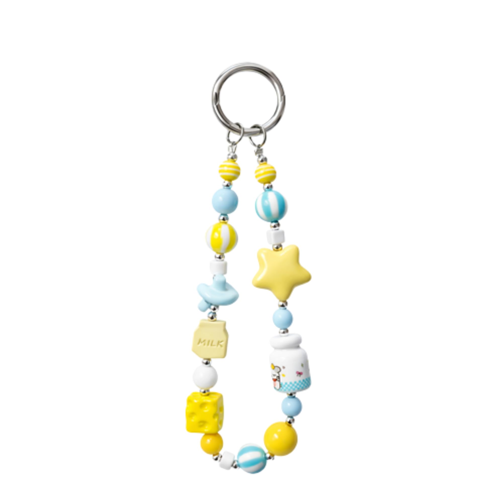 Aesthetic Beaded Phone Charm with Flower | Keychain for Phone Case & Phone Accessories | Cute Mobile Charm & Bag Charms, Gifts for Women & Girls-image-13