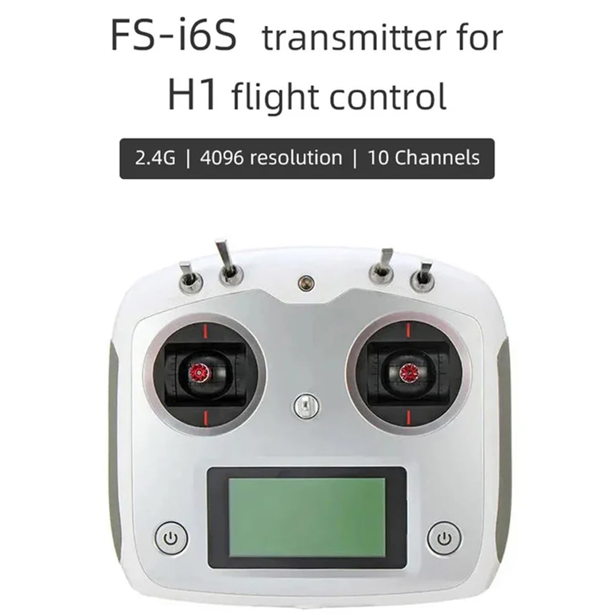 Pilot zdalnego sterowania z odbiornikiem iA6B – podwójna antena 2,4 G, 4096 poziomów, do samolotów FLYWING i modeli RC, certyfikat FCC/CE