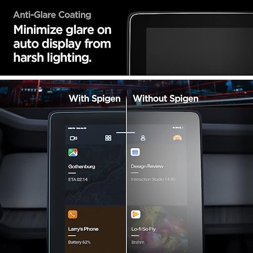 Miniatura 5 de Spigen GlasTR EZ FIT - Protector de pantalla de vidrio templado diseñado para Polestar 2 (2021202220232024) Pantalla táctil de tablero de