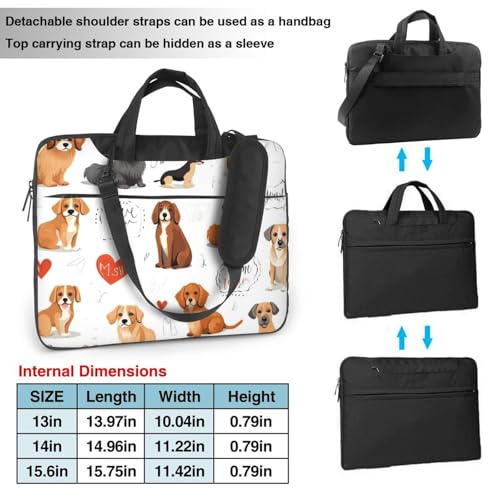 Maletín portátil impermeable para laptop 14 pulgadas miniatura 4