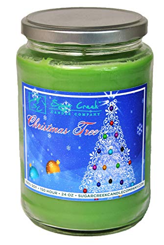 Sugar Creek Candles | Christmas Tree (Wonderful, Perfect Tree!) | 100% Natural Soy Wax, Non-Toxic | Made in USA | This Candle Will Bring Back All The Memories of Waking up on Christmas Morning!