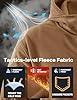 TACVASEN Windproof Men's Military Fleece Combat Jacket Tactical Hoodies, Sand, XXL #1