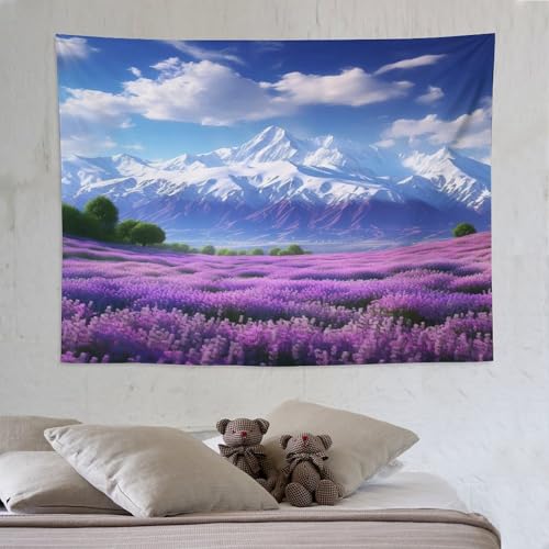 Tenture pour chambre à coucher paysage drapé déco murale tissu imprimé 3D