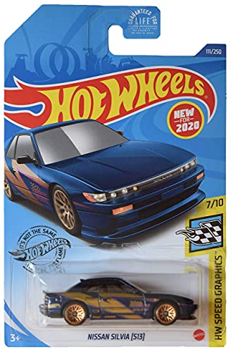 Hot Wheels Nissan Silvia escala 1:64 azul miniatura 1