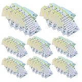 BESTonZON 300 Waschpflegeetiketten für Kleidung Farbige Waschanleitungskarten für T Shirts Robuste Stoffetiketten mit Platz für Notizen Großpackung für Textilgeschäfte