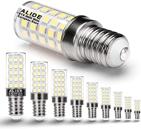 ALIDE E14 LED Bulbs European Base Equal 40 Watt Candelabra Bulbs 6000K