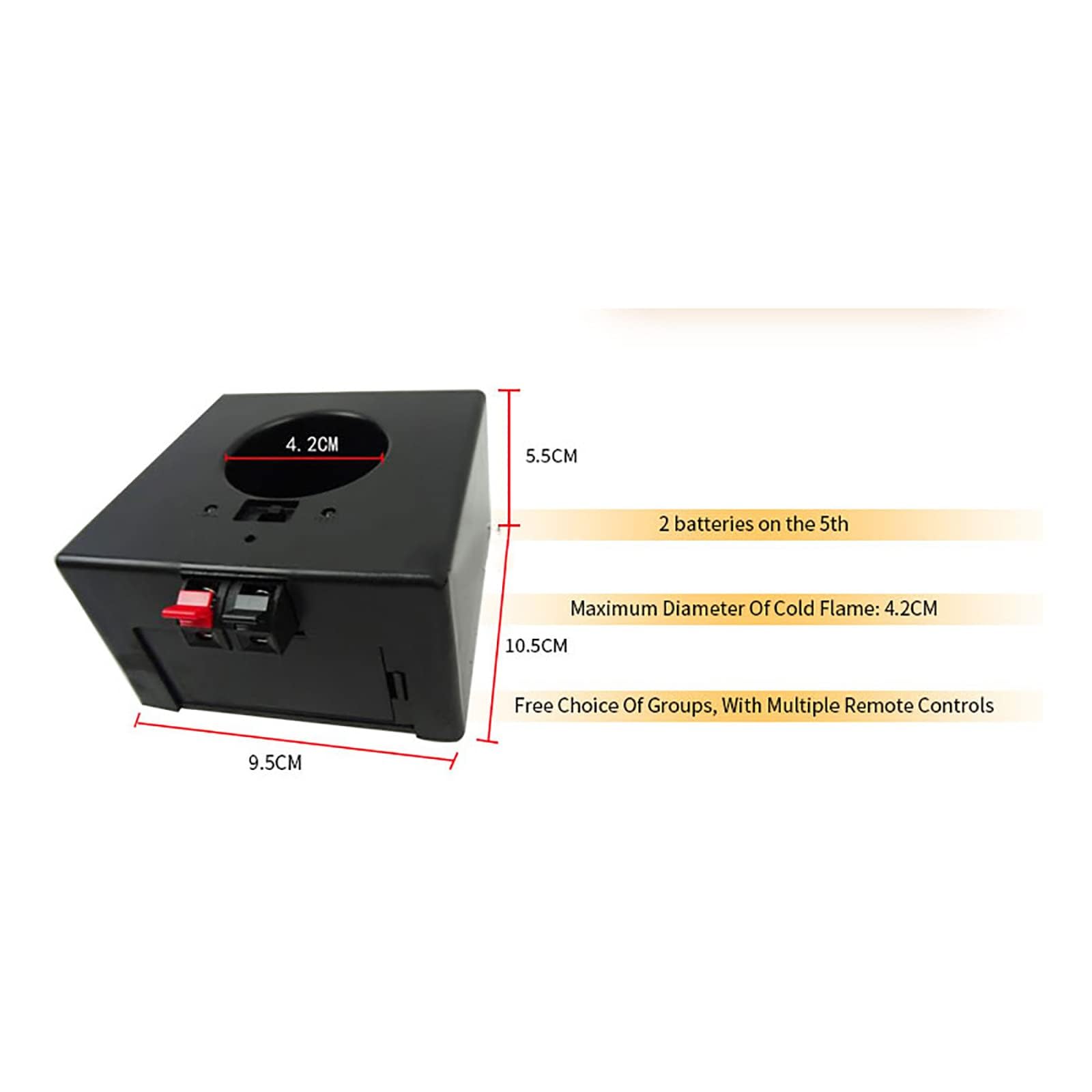 Ricevitore Pirotecnico Freddo- 8/12 Ricevitori, Macchina per Fuochi D'Artificio A Fontana Fredda, Sistema di Controllo Remoto Wireless, Attrezzatura Scenica, con Scatola di Protezione,8pcs