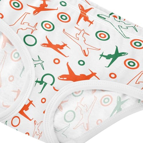 Girls' Underwear Colorful Planes Cotton Stretch Comfort Toddler Panties4