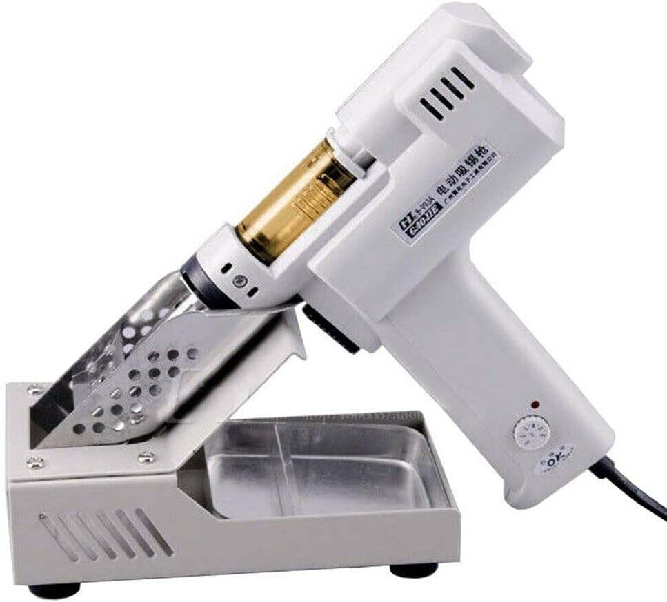 RUNAAJA 110V S-993A Electric Vacuum Desoldering Pump Desoldering Gun Solder Sucker Gun 350-450℃ New Temperature Controlle