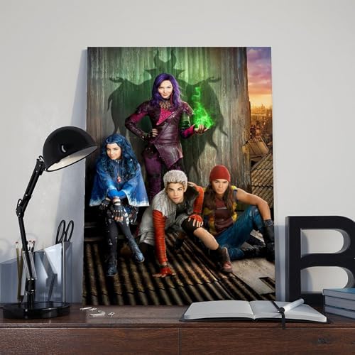 Poster Descendants sur toile decoration murale tendance pour bureau - 4