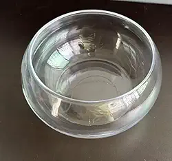 Tanque de peixes pequeno, aquário de vidro transparente, 1,2 galão, 19,8 x 14 x 15,2 cm (1,2 galão)