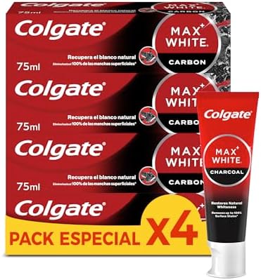 Colgate Max White Carbón Activo Pasta de dientes Blanqueadora Pac...