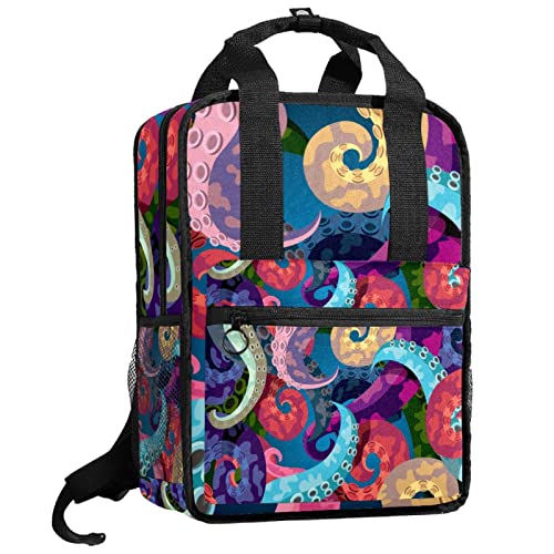 Sac à dos à rayures bleu marine et rouge, l'esprit de liberté à chaque pas
