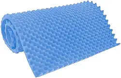 Colchão Hospitalar Alveolado D28 Caixa de Ovo 1,88x80x4 Azul, Prevenção de Escaras, Alívio de Pressão, Uso Médico e Doméstico