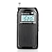 Retekess PR12 Digital Radio, Pocket Radio AM FM, Mini Radio with Micro SD, Backlit Display and Earphone Jack, Suit for Jogging and Gym (Black)