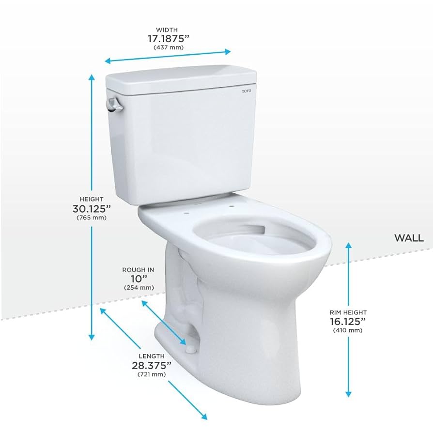 TOTO Drake Two-Piece Elongated 1.6 GPF Universal Height
