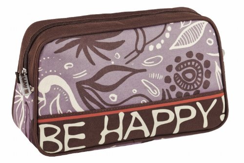 Preisvergleich Produktbild Be Happy 69217 - Kulturtasche Dschungel, beige
