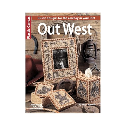 Image of Leisure Arts Plastic Canvas Out West Cross Stitch Book, Plastic Canvas Books and Patterns, Patterns, Books, Crafts