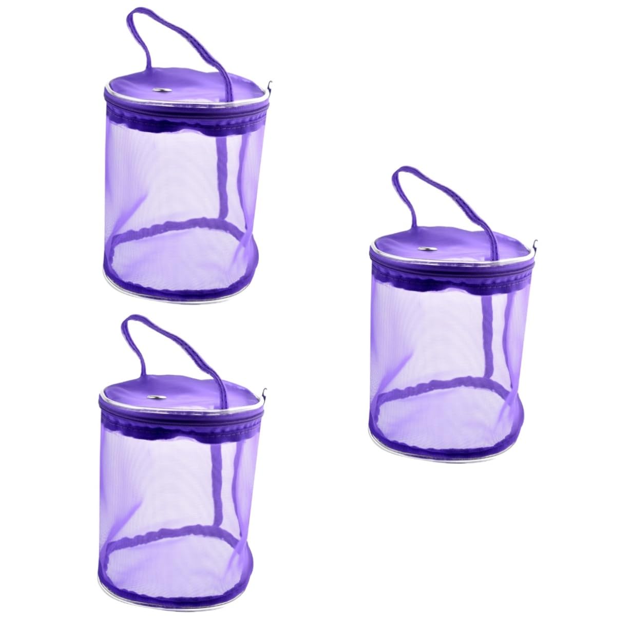 KOMBIUDA Borsa Portaoggetti per Filati da Maglia 3 Pezzi in Materiale Naturale per Casa E Viaggio