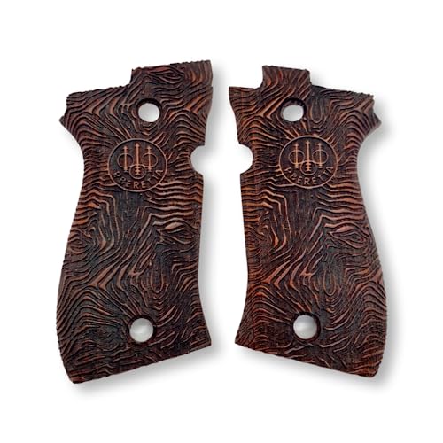 Poignées pour Beretta F 81 grips de pistolet en bois de noyer