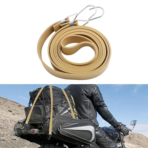 Cuerda elástica extra larga con ganchos para camión de mano, coche y bicicleta, cuerda de goma resistente diseñada para seguridad de carga resistente (4 m)