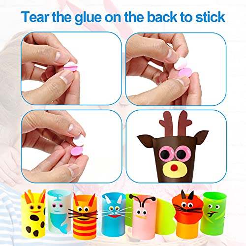 1580pcs googly eyes self adhesive for crafts craft sticker wiggle eyes with multi colored and sizes for diy