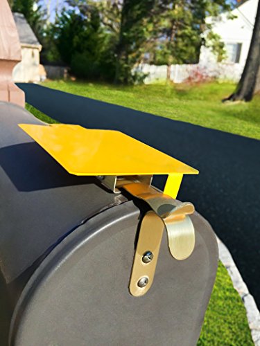 image for Mail Time! ® Yellow Mailbox Alert Flag for Long Driveways